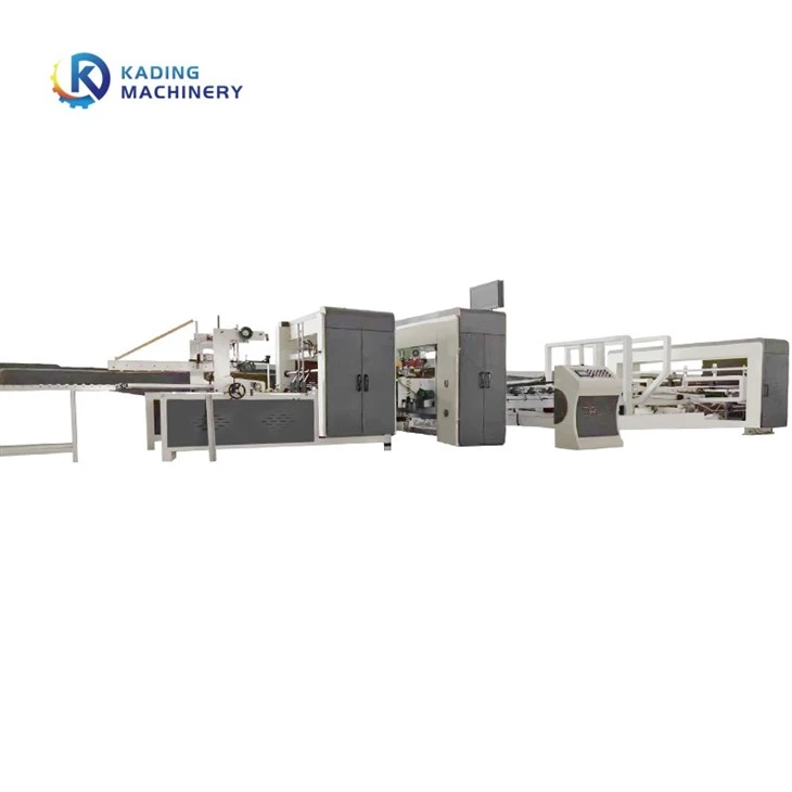automatic pasting machine for corrugated boxes
